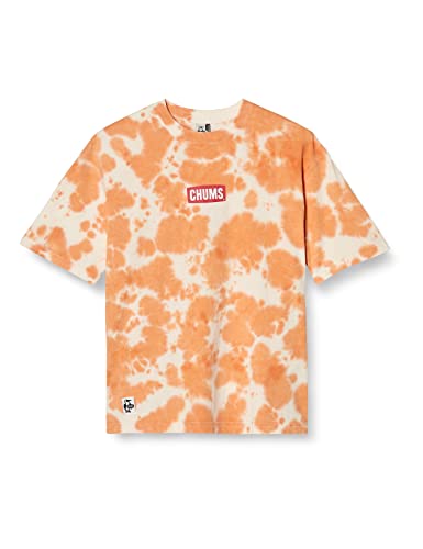 ［チャムス］ Tシャツ Oversized Mini Logo T-Shirt メンズ Orange Tie-Dye S