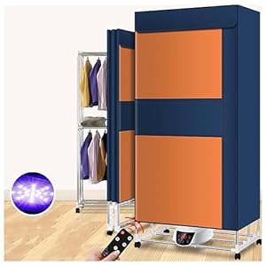 Wasdroger, Afstandsbediening Sneldrogende Kleding Luchter Elektrisch, Energiebesparend Touchscreen Verwarmde drogers Voor Het Drogen Van Kleding Regenachtig Weer, Blauw