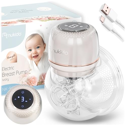 Tire-lait électrique portable Nukido 3 modes écran LED silicone sans BPA pour maman