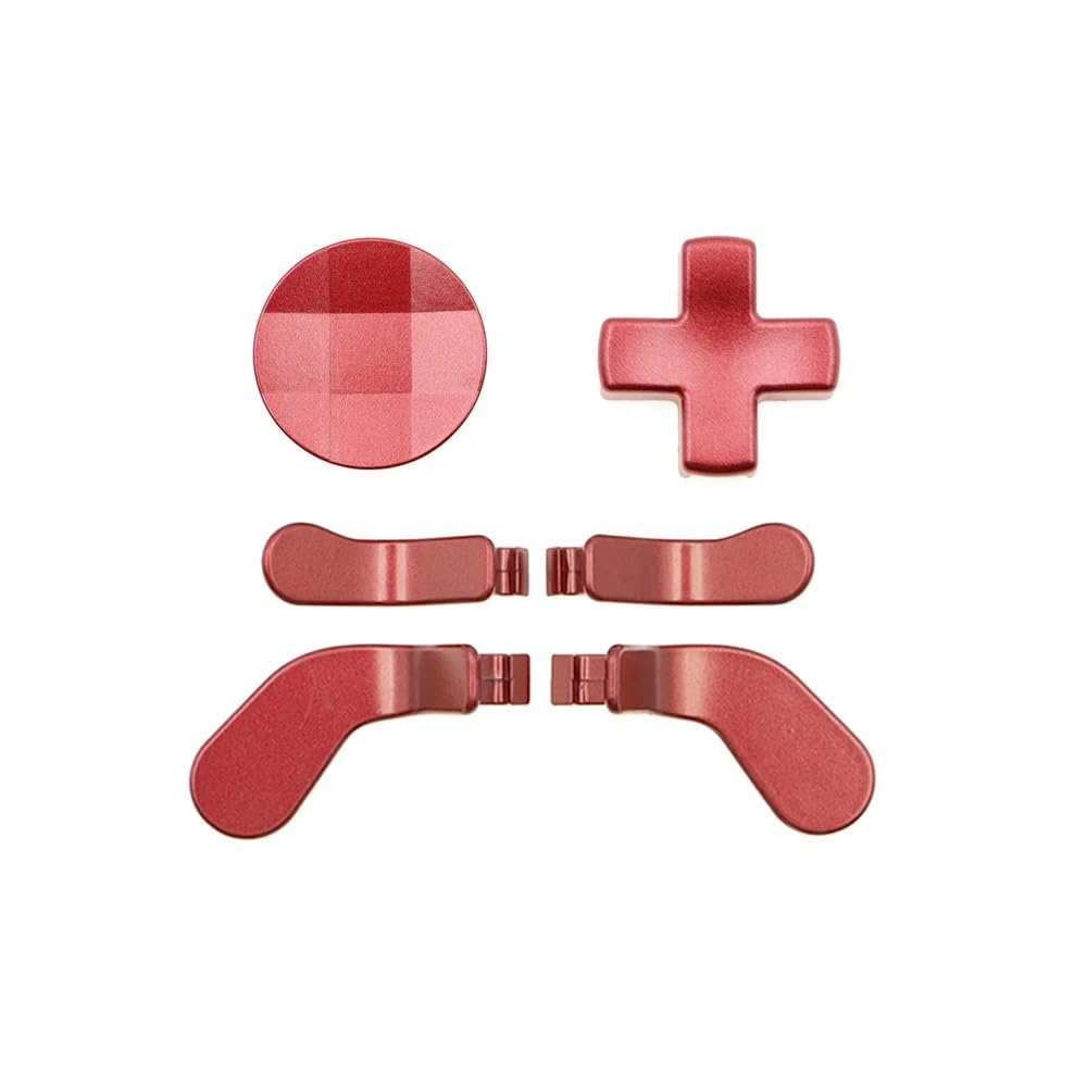 IFEEHE Thumb sticks D-Pad for XB One Elite 2 Controller Trigger Button 6 in 1 Metal Paddles Button (Black)