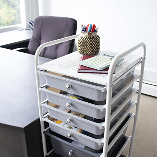 Humble Crew Essentials 8 Drawer Rolling Storage Cart With Wheels, Grey #TOP3