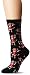 Socksmith Women's Santa Monkey Crew Socks, Black, Medium