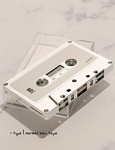 Fydelity 10-Piece Blank Cassette Tape Storage Set – Features 60 Minutes Clear Tape Cassette Storage for Recording Blank Audio - Silver Chrome Cassette Holder – Idea for Music Lovers Collectors