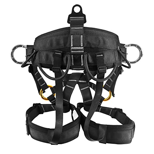 NewDoar Adjustable Thickness Climbing Harness, CE Certification Wider Half Body Harness for Rock Rappelling Fire Rescuing Tree Climbing Gear (Tree Climbing) by NewDoar - Used condition - Image 8