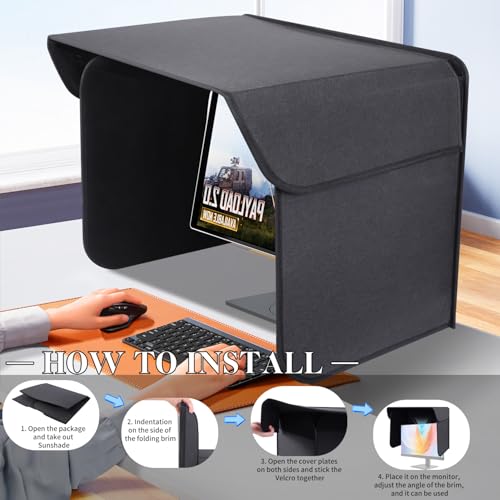 Image of 27 inch Display Monitor Hood Sunshade