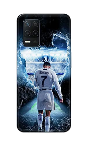 Image of Printed Hard Back Cover Case for Realme 9 5G Back Cover (Footbal Legend) -702