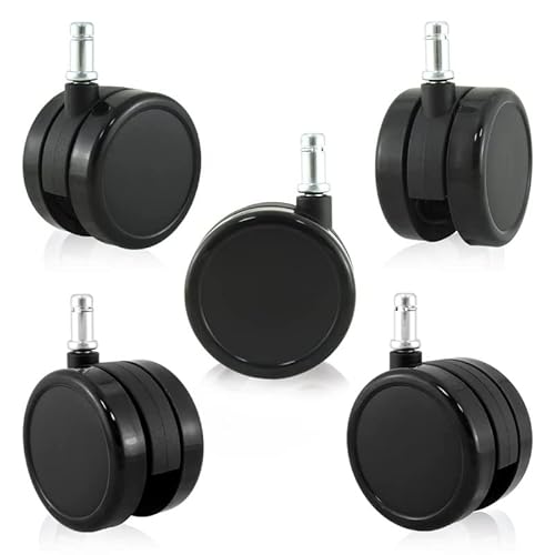 Office Chair Wheels Brozigo Chair Wheels Replacement 5-Pack, Design For Office Furniture Casters Heavy Duty Replacement, 2 Inch Black,Fit For 99% #TOP6