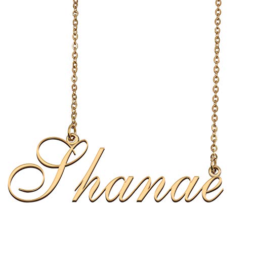 HUAN XUN Custom Made Delicate Any Name Necklace for Mother Shanae
