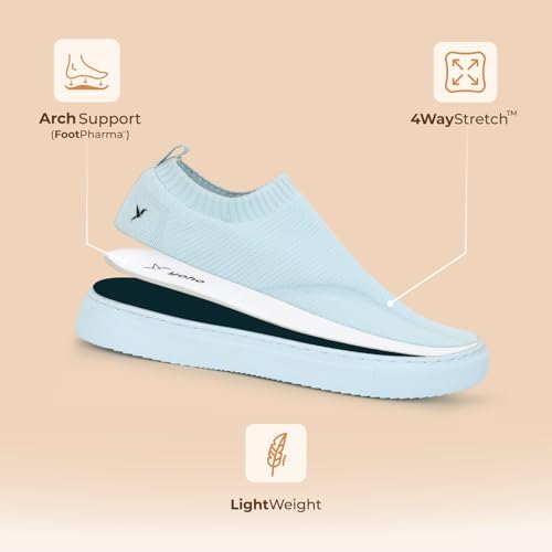 Image of YOHO Men's Freestep Spacious And Casual Slip On Shoes | Comfortable For Long Hours Of Walking | Outperforms Memory Foam | Arch Support Insole