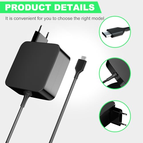 Chargeur USB C 65W pour Surface Pro OLED écran 13 pouces haute efficacité - 4