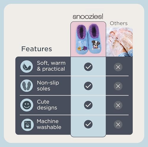 Snoozies Pairable Slipper Socks - Non-Slip Fuzzy Slippers for Women4