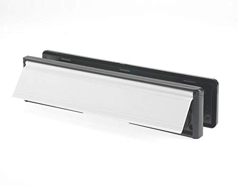Yale YLP44-06/03-B Plaque aux Lettres Blanche 305 mm 40/80 pour Porte de 38 à 78 mm d'épaisseur