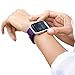 UMTele Silicone Replacement Strap with Quick Release Pins for Fitbit Blaze Smart Fitness Watch, Large - Plum