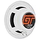 KIT Set FÜR BASS FACE GT Audio GT-SPL6.2W 2 x 150 Watt RMS, 300 Watt max. 16,5 cm, 165 mm, 6,5 Zoll, 4 Ohm, wasserdichte Breitbandlautsprecher für Boote, weißes Paar + kostenlose Kabel