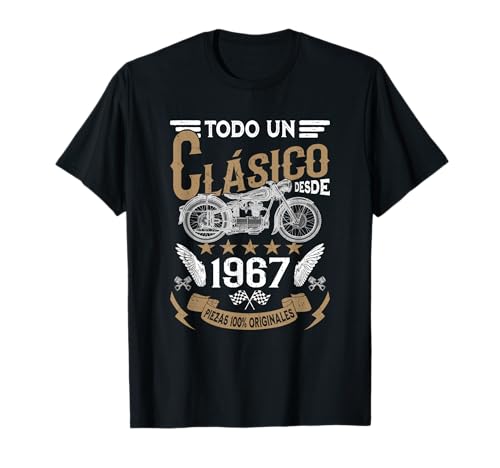 Motero Todo Un Clásico Nacido En 1967 Cumpleaños Camiseta