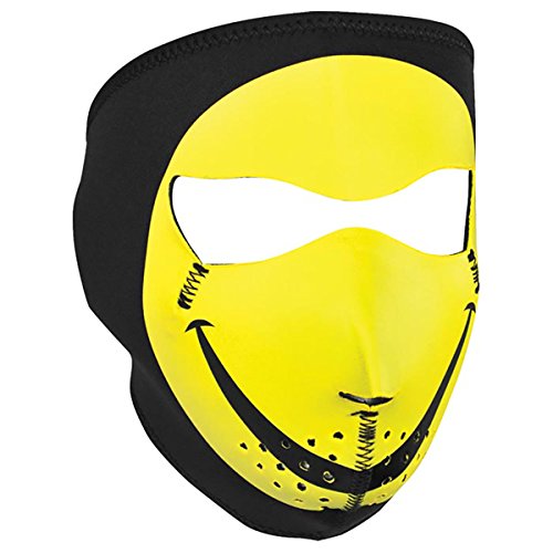 ZANheadgear Neoprene Full Face Mask, Smiley Face