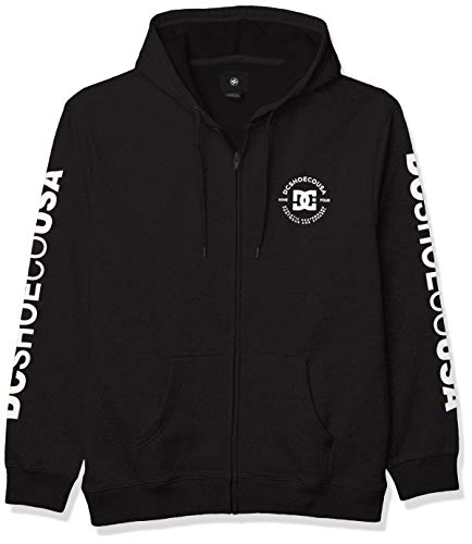 DC APPAREL Men's Star Pilot Fleece Zip, Black, L