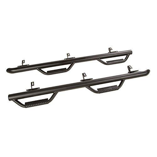 Rugged Ridge 11596.02 Spartan Nerf Bar Kit, Textured Black; 07-18 Jeep Wrangler JKU, 4 Door