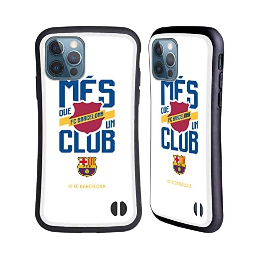 Head Case Designs Officiellt Licensierade FC Barcelona Més Que Un Club Culé Hybrid-fodral Kompatibelt med Apple iPhone 12 / iPhone 12 Pro