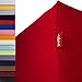Produktbild r-up Passt Spannbettlaken 140x200-160x200 bis 35cm Höhe viele Farben 100% Baumwolle 130g/m² Oeko-Tex stressfrei auch für hohe Matratzen (rubinrot)