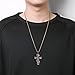 HZMAN Eastern Orthodox Cross Necklace for Men Women Retro Religious Jesus Crucifix Byzantine Cross Christian Pendant Jewelry Gift
