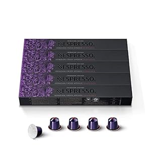 Nespresso Capsules OriginalLine, Arpeggio Decaffeinato, Dark Roast Espresso Coffee, 50-Count Espresso Coffee Pods