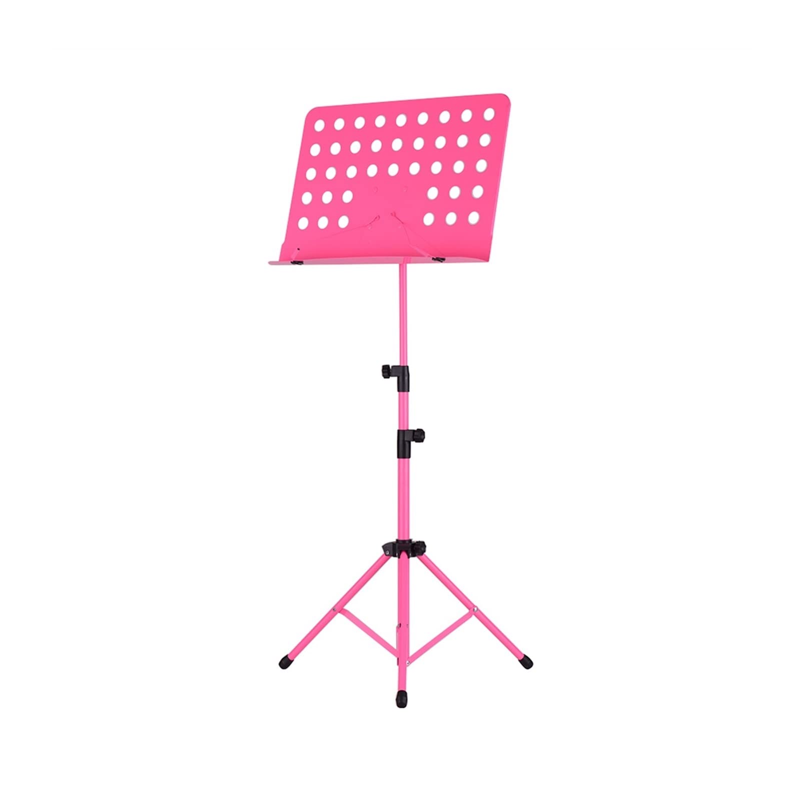 Music Stand Portable Metal Music Stand Staccabile Strumenti musicali for Piano Violin Accessori for chitarra Spartiti Spartiti Treppiede (Rosa / Nero) Music Shelf /Sheet Music Stand ( Color : Pink )
