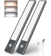 EZVALO 25 cm under-unit light kitchen, 80 LED cabinet lighting with motion sensor and 3 colour temperatures.