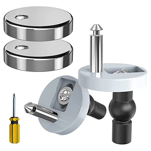 2 Stück Schrauben Toilettensitz Universal, Scharnier für Toilettendeckel Befestigung WC-Sitze Klodeckel Edelstahl, Toiletten Sitz Reparatur Teile, Toiletten Sitz Schrauben Zubehör Cover