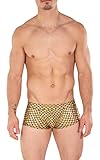Gary Majdell Sport Mens Hot Body Boxer Swimsuit Gold Mermaid Medium