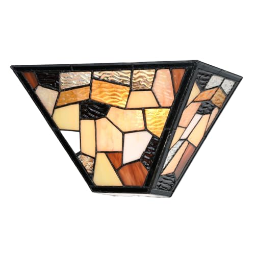 Applique Murale Tiffany Fallingwater Art Deco Trade en vitrail fait main