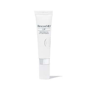 RescueMD Restorative Lip Treatment, Peptide-Powered Rejuvenation + Arnica Repair for Healthy, Hydrated Lips 12mL