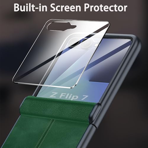 Coque cuir synthétique Z Flip 7 avec protection charnière et écran - 2