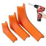 Handbohrführung - Anti-Drift V-Nut-Werkzeug | Präzisionsvorrichtung mit 3 Stück, Metall Holz Bohren mit Enthusiasten, Garage Werkstatt Werkzeug mit Möbelherstellern, Orange Bohrführung für Profi
