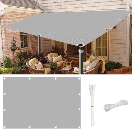 Sonnensegel Wasserdicht, Sonnensegel-Rechteckig, Wind- und UV-Schutz, Sonnenschutz Terrasse Kratzfest und Korrosionsbest...