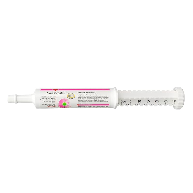 Pasta oral em gel para cães e gatos Pro-Pectalin Vetoquinol com caulim, pectina e sabor de frango, 30 mL