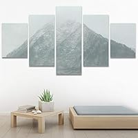 SIGNWIN 5 Panel Canvas Wall Art Rocky Views for Home Decorations Ready to Hang - 60