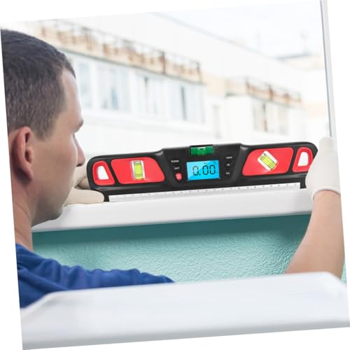 Niveau à bulle numérique horizontal et indicateur sonore rouge portable