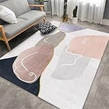 ★ Le tapis lavable a une surface lisse. Le dos du tapis est constitué de particules de plastique antidérapantes. Lorsqu'il est étalé sur un tapis plat dans le salon, il adhère étroitement au sol et résiste au glissement. Il n'y aura ni plis ni courbures sur la surface.
