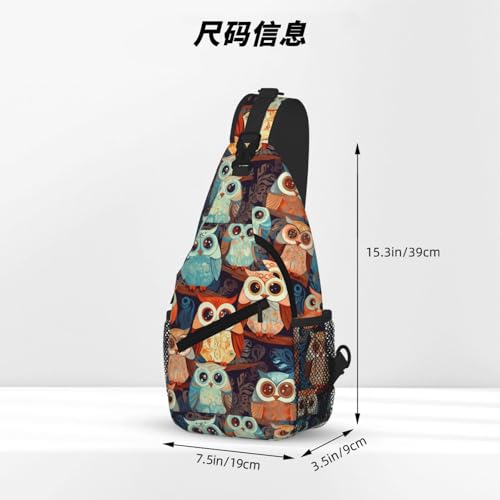 Bolso bandolera Anime Owl para mujer y hombre miniatura 4