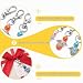 Imagen de Mailfull 20 Pcs Llavero Ángel de la Guarda con Etiquetas de Papel Kraft y Bolsas de Organza Regalos Bautizo para Invitados Cumpleaños Regalos de Comunión Fiestas Bodas