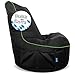 Produktbild Bruni Cockpit  schwarzer Gaming-Sitzsack zum Zocken mit Lehne und Fach, Indoor und Outdoor geeignet, in Deutschland gefertigt (Schwarz/Grün)