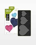 AccuQuilt GO! Fabric Cutting Dies; Heart 2-inch; 3-inch & 4-inch