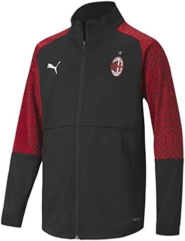 PUMA Stagione 20/21 AC Milan Stadium Home Jr, Giacca della Tuta  Unisex-Adulto, Black-Tango Red, 116 : Amazon.it: Moda