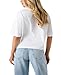 Guess Womens Eco Short Sleeve Chrome Bow Os Tee, Pure White, Medium