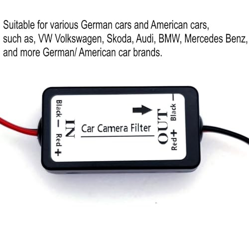 JZK Car reversing camera rectifier to solve screen flicker, car rear camera rectifier for VW, Volkswagen, for Skoda, for Audi, for BMW, backup camera, car back parking camera power rectifier - Image 2