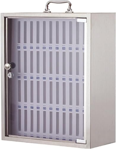 Stainless Steel Phone Locker Cabinet - Secure, Portable Storage Solution for Schools & Offices - Durable, Easy-to-Carry Organizer for Mobile Devices