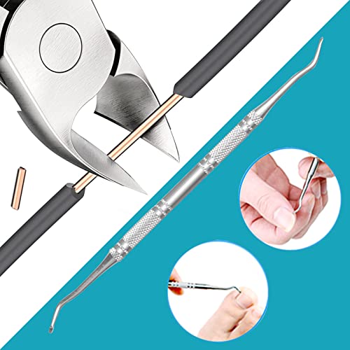 TOKINGO Nail Clippers Kits, Heavy Duty Professional Toenail Clipper for Ingrown Thick Nails, Birthday Gifts for Men Women, Pedicure Tool,Nail Cutter, Manicure Set(5PCS Gift Box Set) - Image 6