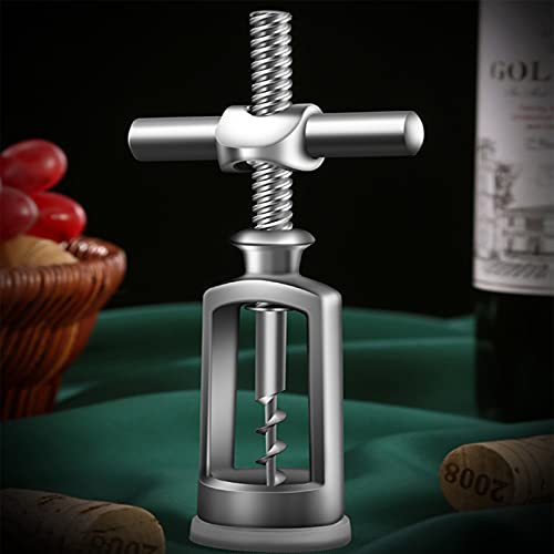 Foto von Zink Legierung Flaschenöffner Wein öffner Corkscrew,Glockenkorkenzieher Edler Korkenzieher Wendel Hebelkorkenzieher Kellnerbesteck Professioneller Weinflaschenöffner für Wein und Prosecco,Weinöffner