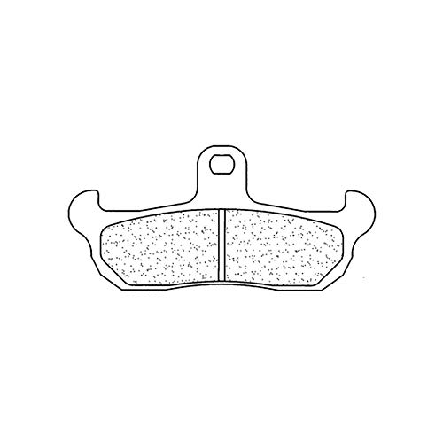 Plaquettes de frein CL Brakes 2400EN10 métal fritté à haut coefficient de friction